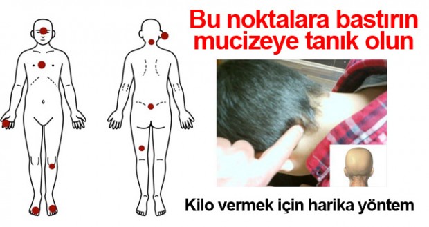 Evde spor yapmadan diyet yapmadan kilo verip sağlığınıza kavuşmak için bu noktalara bastırın... İşte o sihirli noktalar... Bir sonraki sağlık noktası için fotoğrafa tıklayın