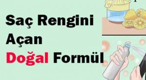 Saç rengini açan doğal yöntem