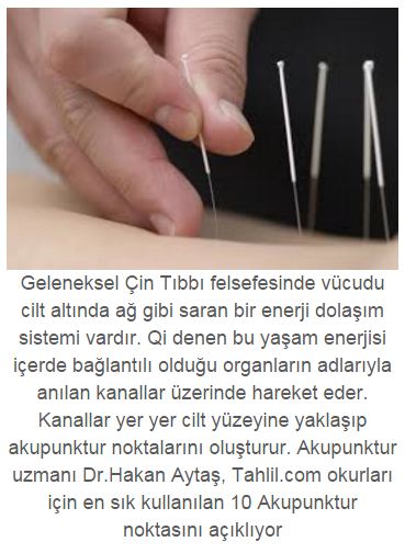 Akupunkturla zayıflama tedavileri başlangıçta haftada iki kez yapılır bu süre sonunda haftada bir kez uygulamaya geçilir. Kulaktaki belli akupunktur noktaları özel cihazlarla uyarılarak daha sonra küçük bantlı akupunktur iğneleri bu noktalara yerleştirilerek her hafta akupunktur tedavisi yenilenir. Haberin devamı için tıklayın