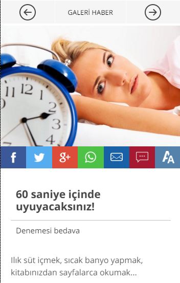 Bu yöntemle 60 saniyede uyuyacaksınız: Gece deliksiz uyku çekip, sabaha zinde bir başlangıç yapmak herkesin isteği ancak birçok insan uykusuzluk sorunu yaşıyor. Uykusuzluk çok sayıda nedenden kaynaklanıyor, beslenme uzmanlarına göre ise yiyip içtiklerimizin uykusuz gecelerdeki sorumluluğu düşündüğümüzden daha fazla. devam etmek için tıklayın.