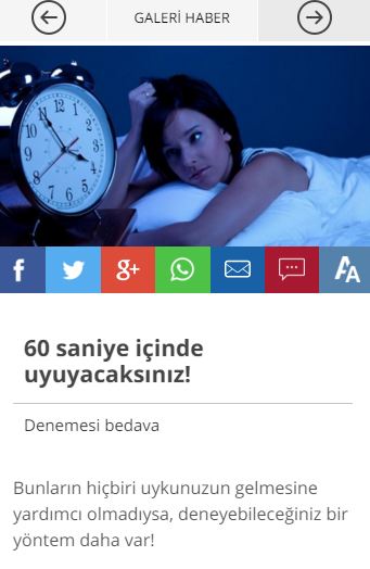 Bu yöntemle 60 saniyede uyuyacaksınız: Gece deliksiz uyku çekip, sabaha zinde bir başlangıç yapmak herkesin isteği ancak birçok insan uykusuzluk sorunu yaşıyor. Uykusuzluk çok sayıda nedenden kaynaklanıyor, beslenme uzmanlarına göre ise yiyip içtiklerimizin uykusuz gecelerdeki sorumluluğu düşündüğümüzden daha fazla. devam etmek için tıklayın.