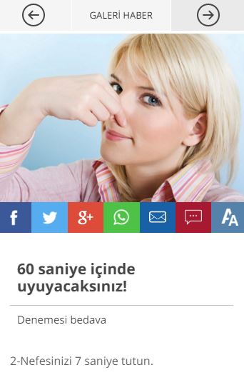 Bu yöntemle 60 saniyede uyuyacaksınız: Gece deliksiz uyku çekip, sabaha zinde bir başlangıç yapmak herkesin isteği ancak birçok insan uykusuzluk sorunu yaşıyor. Uykusuzluk çok sayıda nedenden kaynaklanıyor, beslenme uzmanlarına göre ise yiyip içtiklerimizin uykusuz gecelerdeki sorumluluğu düşündüğümüzden daha fazla. devam etmek için tıklayın.