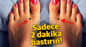 Ayakta bu iki noktaya bastırmak