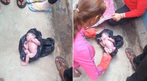 1 Saatlik bebek göbek kordonuyla çöpe atıldı