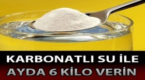 Karbonatlı Su ile Ayda 6 Kilo verme diyeti