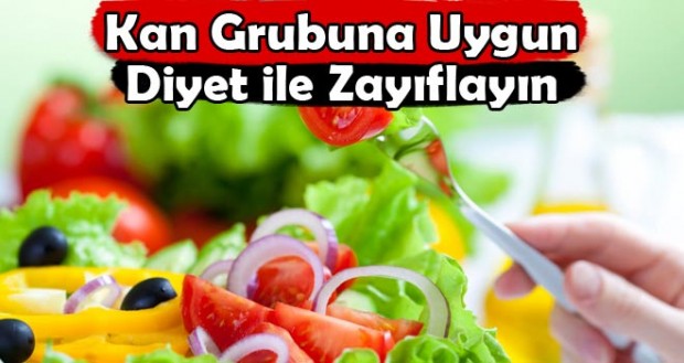 Kan grubuna göre diyet : Kan grubuna göre diyet yapın ve zayıflayın! Yaptığınız her diyet sonrası verdiğiniz kilolar fazlasıyla size geri mi dönüyor? O halde kan grubunuza göre bir beslenme planıyla fazla kilolara veda etmenin zamanı! Bugüne kadar karşınıza çıkan bütün diyet programlarına, bütün dost tavsiyelerine uyduğunuz halde fazla kiloları vücudunuzdan def edemediniz. Öyleyse etkin bir yöntem uygulamanın tam zamanı! Kan grubunuzu biliyor musunuz? Bu size doğal yolla ve etkili bir şekilde kilo vermede yardımcı olacak.