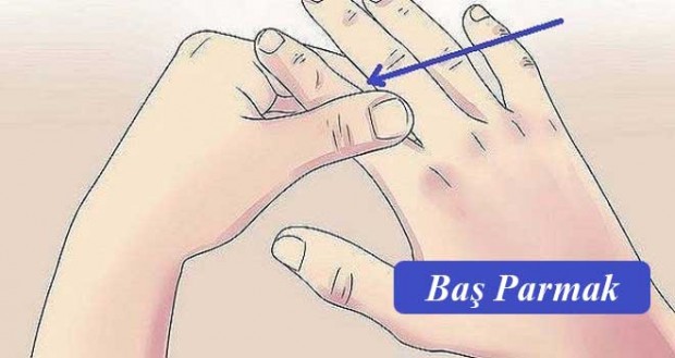 Başparmak - Kalp ve akciğerler ile alakalıdır. Kalp ritmimiz hızlandığı zamanlarda başparmağınızı ovarsanız eğer kalp atışınızın yavaşlamasına yardımcı olacaktır.