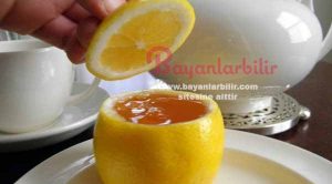 Boğaz ağrısı ve boğaz kaşıntısı için Bal ve Limon