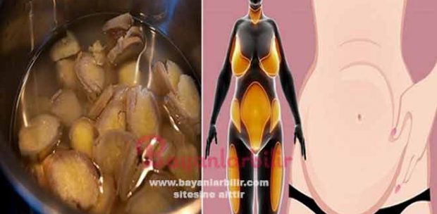 Zencefil suyu ile bölgesel yağ yakmak