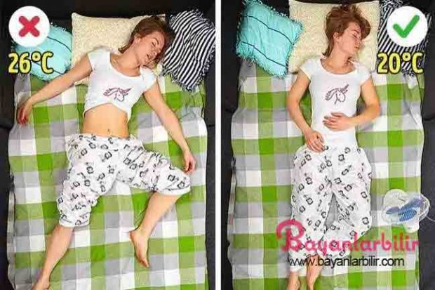 Deliksiz Bir Uyku İçin Sık sık gecenin ortasında uyanıyorsanız, uyku moduna geçmeden önce cihazlarınızı kullanmayı bırakmayın, aynı zamanda yatmadan önce alkolden kaçınmalısınız. Alkol, vücudunuzdaki su dengesini bozar ve uyku döngüsünü etkiler. Ayrıca, odanızın sıcaklığını kontrol edin. İdeal uyku sıcaklığı 20-22 ° С’dir. Yazımızı okumaya devam etmek için görsele basın ve diğer fotoğrafa geçin.